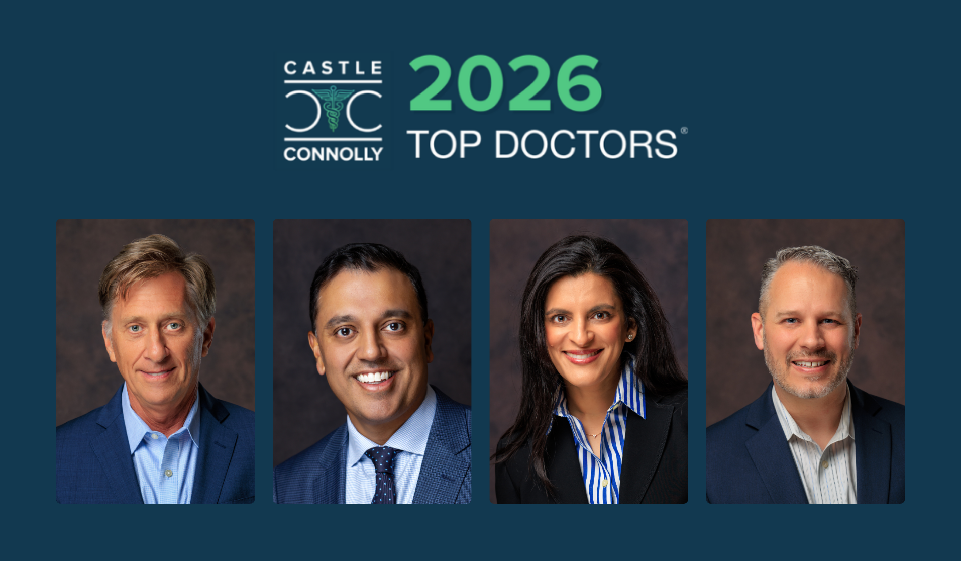 Four Northwest ENT and Allergy Center Physicians Recognized as Castle Connolly Top Doctors